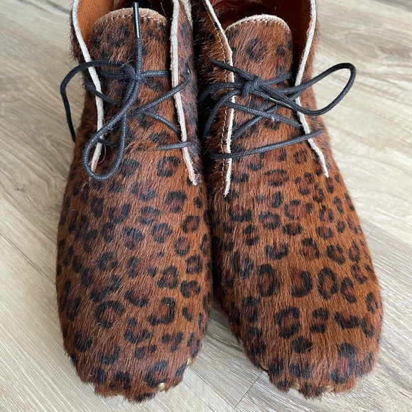 Leopard print pony hair clogs - Picture 4 of 6
